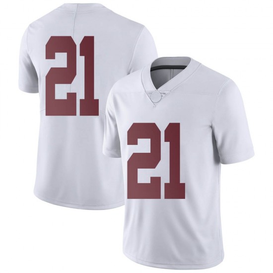Alabama Crimson Tide Men's Jahquez Robinson #21 No Name White NCAA Nike Authentic Stitched College Football Jersey WZ16C24IZ